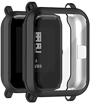 YHFZR Cover per Amazfit Bip U PRO, Ultra Slim Silicone Case di Gel AntiGraffio Protettiva Custodia per Amazfit Bip U PRO, Nero