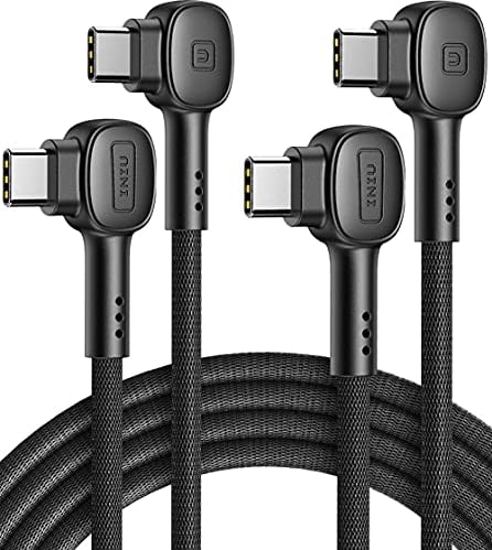 INIU USB C Cable, [100W 2 Pack 2m+2m] 20V/5A PD QC4.0 Fast Charging USB C to USB C Cable, Nylon Braided Phone Charger Type C Data Cord for Samsung S20 Note 10 8 Xiaomi Huawei iPad Pro MacBook Air etc.