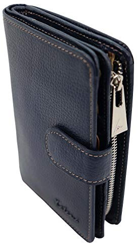 Porte Monnaie Katana Femme en Cuir réf 953123 Taille Moyenne (11 coul.disp.) (Bleu Marine)