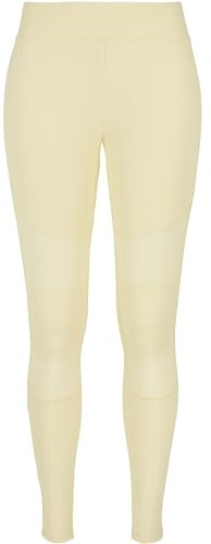 Urban Classics Damen Ladies Tech Mesh Leggings Leggings, Softyellow, 3XL