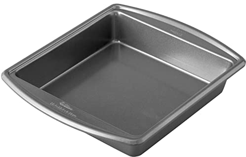 Wilton Platinum Premium - Utensilios para hornear antiadherentes y antideformación, hechos sin PFA, bandeja cuadrada, 9 x 9 x 2 pulgadas, el embalaje puede variar