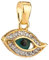 NKlaus Auge Der Fatima Kettenanhänger Zirkonia 750 Gelbgold Vergoldete Nazar-Amulett 3029