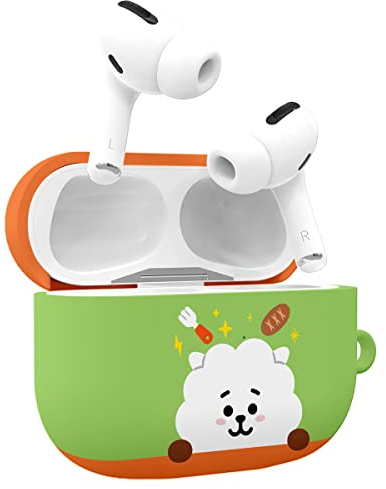 BT21 Offizielles Merchandise-Design für Airpods Pro Hülle Schutzhülle Hartschale mit Schlüsselanhänger für Airpods Pro Hülle – RJ