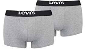 Levi's Herren Solid Basic Boxer Underwear (2er Pack)