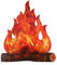 3D Décoratif Carton Feu De Camp Pièce Maîtresse Feu Artificiel Faux Flamme Papier Partie Décoratif Flamme Torche pour Campfire Party Decor