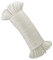 5mm*25m Cuerda Plástico. Cuerda Polietileno para Tender Ropa Exterior, Jardinería, Agricultura. Fabricada en España. Blanco.