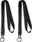 Vicloon Umhängeband Schlüsselband, 2 Stück Schlüsselband Lanyard, Neck Lanyard strip mit und echtem Leder, mit Metall Ring, für Schlüssel, ID Badge Card Holder, Brieftaschen und Ausweishalter(Schwarz)