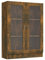 Tidyard Vitrinenschrank Sideboard Bücherregal Anrichte Bücherschrank Mit 3 Fächern und 2 Glastüren Mehrzweckschrank Beistellschrank Schrank Standschrank 82,5 x 30,5 x 115 cm (B x T x H)