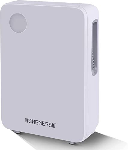 2L Dehumidifier, Coloured LED Light, Portable and Ultra Quiet, for Home, Kitchen, Bedroom, Caravan, Office