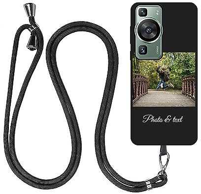 JGOYGYI Personalisierte Handyhülle kompatibel mit Huawei P60 P50 P40 P30 P20 nova 12 11i 11 10 9 8i 5T Pro P smart Plus Lite S,Benutzerdefiniert Hülle mit Eigenem Foto Bild Text+Handykette