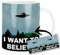 MUGSVILLE The X-Files I Want To Believe Tasse Ceramique Mug