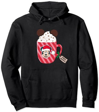 Disney Mickey Mouse Happy Christmas Hot Chocolate Cocoa Mug Sweat à Capuche