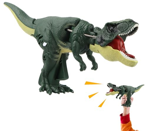 Bohrma Schaukelnd Dinosaur Spielzeug, Funny Dinosaur Toys, Lustige Dinosaurier Pistole Mit Swaying Kopf & Schwanz, Trigger The T-REX, Fun Interactive Dinosaur Grabber Toy für Erwachsene und Kinder
