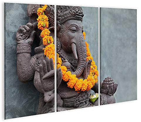 islandburner Prime Bild auf Leinwand Ganesha Mit Balinesischen Barong Masken Auf Der Vorderseite Eines Temp Bilder Wandbilder Poster