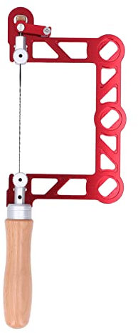 Coping Saw for Woodworking, Fret Saw Aluminum Alloy U Shape Manual Wire Saw Handsaws Woodworking Saw Accessories, for Woodworking DIY Crafts Model (5 inches)