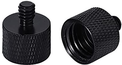 KSTZGTA Tripod Screw Adapter 5/8 Female To 1/4 3/8 Male For Mic Stand Tripod Microphone Holder Photographic Equipment Tripod Camera Screw Adapter 5/8 Female To 1/4 3/8 Male