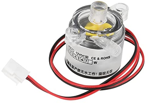 Yusat Kleine Pumpe, bürstenlos, 10 × 7 × 6, 1 Stück, 12 V Gleichstrom, 6 W, lebensmittelecht, tauchbar, bürstenlos, 2 l Min. Trinken, 12 V