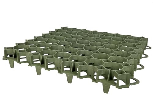 25 x Covergrid Profi Rasengitter | 50x50x4 cm | Grün │ Rasenwaben aus Kunststoff | Paddockplatten