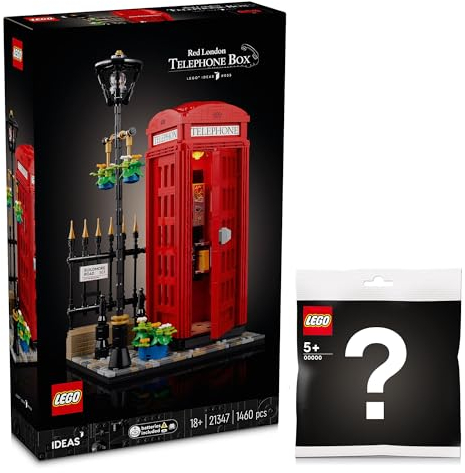 Lego Ideas 21347 - Cabina telefónica de Londres con sobrefrescor de bolsa de plástico