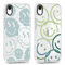 Foonary 2 Pack Clear Print Phone Case for iPhone XR 6.1, Soft Silicone with Lovely Smile Design Aesthetics Transparent Pattern Cases, Shockproof Bumper Protector Cover for iPhone XR Girls