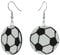 Soul-Cats 1 Paar Ohrringe Ohrhänger Fußball Fanartikel Sportohrringe Fanschmuck Ball rund