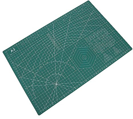 Doppelseitige Schneidematte A3 mit Skala für Basteln und Papierzuschnitt