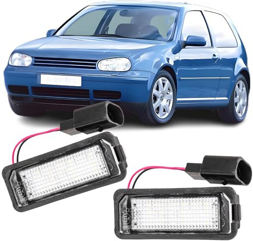 REINKO LED Kennzeichenbeleuchtung passt für VW Golf 4 5 1J 1K Polo 6N2 9N 6R Passat Limo. 3C Seat Leon 1P