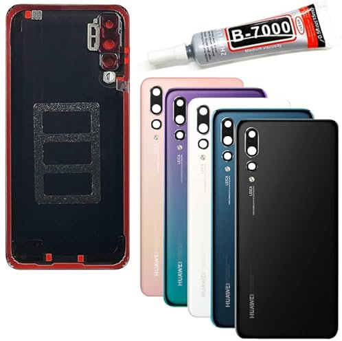 Audiosystem Scocca Vetro Copribatteria Posteriore per Huawei P20 PRO Originale CLT-L29 L04 L09, con Vetro Fotocamera e Colla B7OOO da 15ML (Aurora Blu)