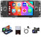 2G+64G sans Fil Carplay Android 13 Autoradio 2 Din pour Jeep Compass Chrysler 300C PT Cruiser Dodge RAM 1500 2500 6.2 Pouces Autoradio Android Auto GPS Navi WiFi Bluetooth FM/RDS/SWC Caméra de Recul