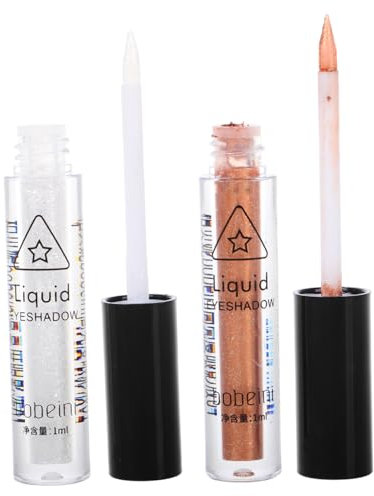 FRCOLOR 2stücke Flüssiger Glitzer Eyeliner Wasserdichtes Schimmerndes Augen-make-up-tool Mit Hochwirksamem Für Frauen Und Mädchen Funkelnde