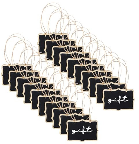 20 Pièces Petite Ardoise, 8.5 x 6 cm Mini Petite Ardoise Craie Noir, Mini Tableau, Petit Tableau Noir, Mini Ardoise Craie, École Restaurant Bar Café Mariage Fête Décoration Messages