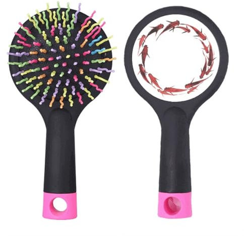 Cepillo de pelo para desenredar el pelo de carpa roja china, con base de cojín