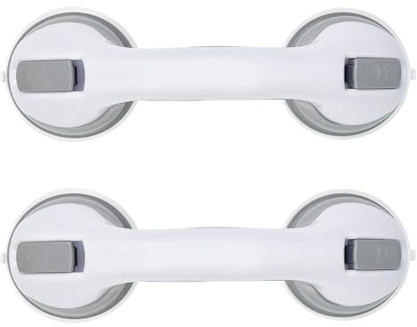 Barre de Douche,Poignée Ventouse pour Salle de Bain 29.5 CM Barres D'appui de Douche Forte Prise Support jusqu'à 100 KG sans Perçage et Amovible pour Handicapés Seniors Blessés Enfants