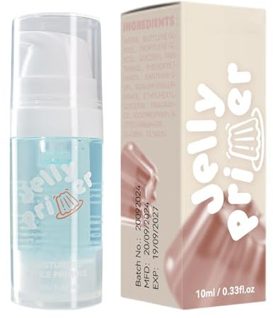 Jelly Dewy Primer - 10ML Makeup Jelly Primer | Lightweight Hydrating Facial Primer | Cosmetics Fix and Last Make-Up Gripping Jelly Primer | Gel Primer for a Luminous, Radiant Complexion