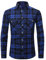 Bsrpolry Chemises à manches longues pour hommes, chemises boutonnées à carreaux, chemises d'affaires régulières, chemises pour hommes, chemises décontractées d'automne pour hommes, chemises