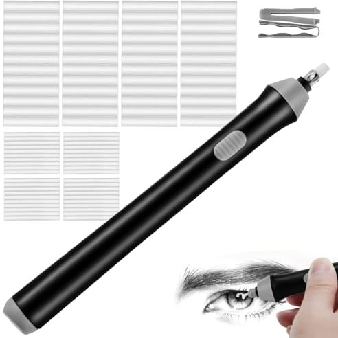 Elektrischer Radiergummi, Batteriebetriebener Radierer mit 82 Radiergummis, 2 Größen (2.3mm 5mm) Radiergummi, Elektro-Radierer für Bleistifte zeichnen, lernen, Büro, Architektur Kunst