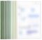 PYEUIFT 10 Stück Ordnerschieber, A4 Sliding Bar Binder,Kunststoff A4 Sliding Bar Binder, A4 Kunststoff Bericht Abdeckungen, Klemmschienen A4, Sliding Bar Bindern,Schiebebinder A4(Grün