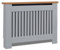 Blisswood Radiator Cover Vertical Pattern Slatted Radiator Covers MDF Wood Heating Covers Wood Top Shelf For Living Room Home Bedroom (Grey, Medium)