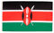 AZ FLAG – Lote de 10 banderas de Kenia – 150 x 90 cm – Bandera de Kenia 100% poliéster con ojales metálicos integrados
