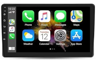 Android 15 Autoradio 2 Din per Fiat Panda 169 2003-2012 Carplay 9 IPS Touchscreen Stereo Auto con GPS Bluetooth DSP FM USB SWC Telecamera posteriore(2G+64G)
