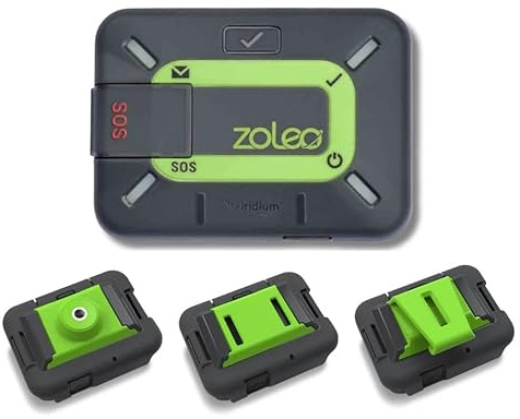 ZOLEO Zwei-Wege-Satellitenkommunikator mit Cradle Kit Zubehör – Globale SMS-Textnachrichten & E-Mail, Notfall-SOS-Benachrichtigung, Check-in & GPS-Standort – Android iOS Smartphone Zubehör