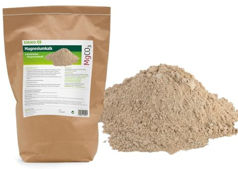 Emiko Magnesiumkalk 2,5kg I 60 % Calciumcarbonat & 30 % Magnesiumcarbonat – optimiert Bodenstruktur & Nährstoffaufnahme I Reguliert gezielt den pH-Wert – ideal bei eher sauren Böden