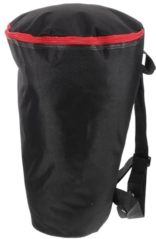 Afrikanische Djembe Trommeltasche 10 Zoll für Erwachsene, Schwarz | Nylon, Tragbar und Leicht, für Unterricht und Auftritte im Freien, für Trommler und Instrumente
