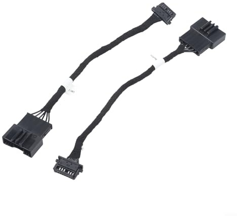 Generisch Adapterkabel Set Für Heckleuchten LED Kompatibel Mit Für BMW E46 3Er Reihe Ersatzteil 61120153650 Kunststoff Schwarz Direkter Einbau Hinten 2 Stück Zubehör