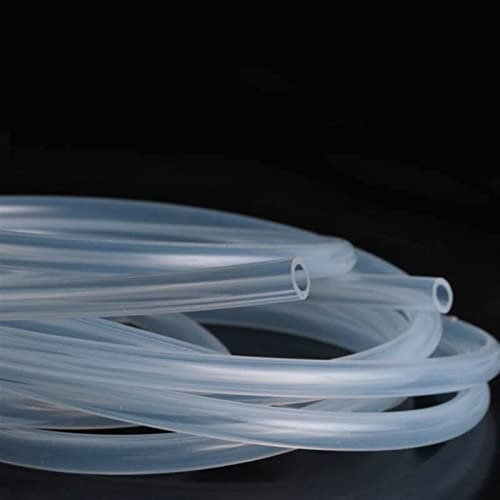 Tubo in silicone ， Tubo flessibile in gomma da giardino flessibile in silicone alimentare trasparente for uso alimentare(6x8 Mm,1 Meter)