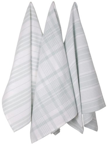 Now Designs Jumbo Pure Kitchen Towel Set of 3, Crystal