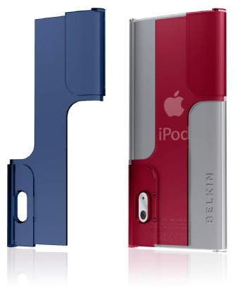 Belkin Body Guard fr Apple iPod Nano 5G, klar/Indigo/rot