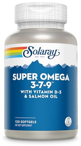 SOLARAY Super Omega 3 7 9, 120 Mini Softgels