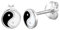 Elli Ohrringe Damen Yin und Yang Symbol in 925 Sterling Silber