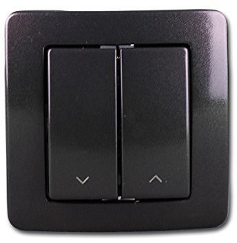 EKONOMIK Jalousien-Taster anthrazit, 250V~/10A, UP